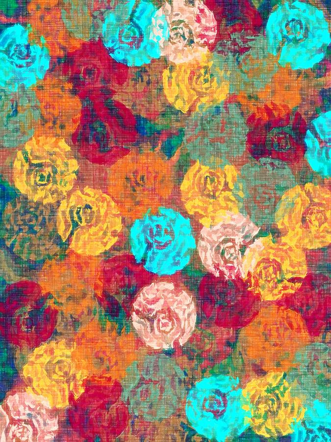 Fun Flowers #1 Digital Art by Cooky Goldblatt