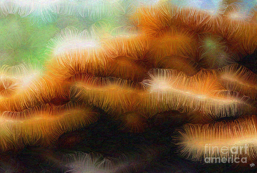 Fungus Digital Art - Fungus Tendrils #1 by Ronald Bissett