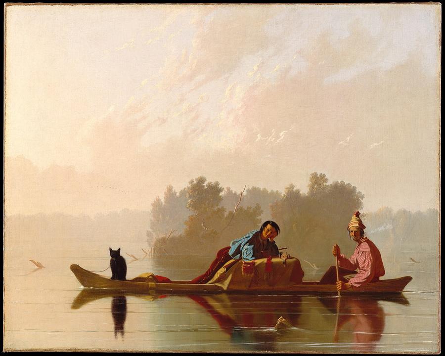 Fur Traders Descending the Missouri #8 Painting by George Caleb Bingham