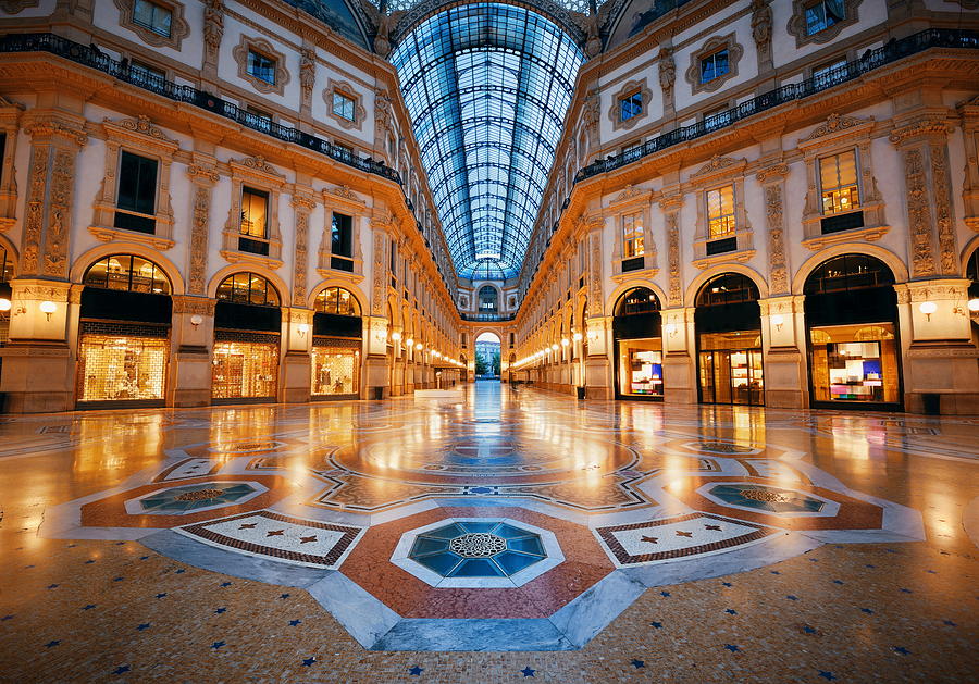 Galleria Vittorio Emanuele II interior #1 Photograph by Songquan Deng