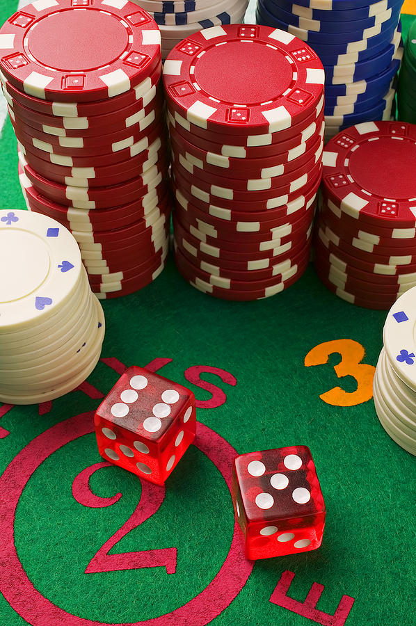 Gambling dice #2 Photograph by Garry Gay