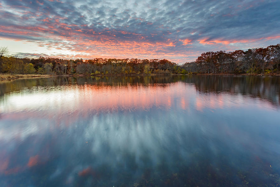 Gammino Pond Sunset #1 Photograph by Bryan Bzdula
