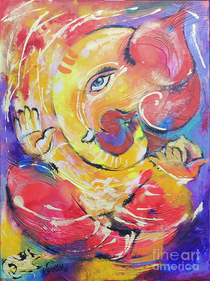 Ganesh Painting by Jyotika Shroff