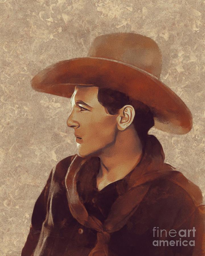 Hollywood Painting - Gary Cooper, Hollywood Legend #1 by Esoterica Art Agency