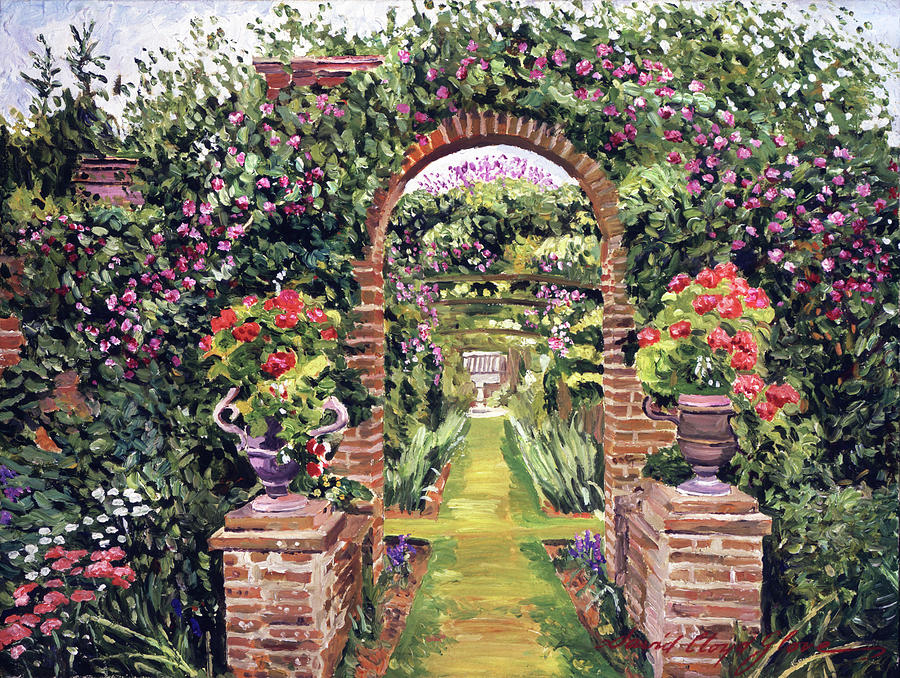 Gateway Of Brick #1 Painting by David Lloyd Glover