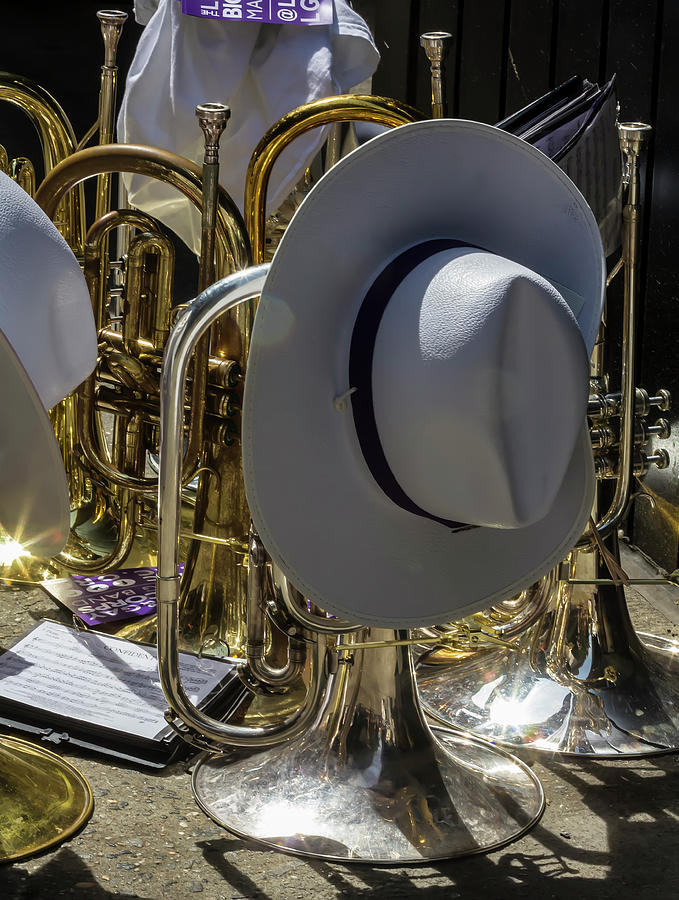 Gay Pride Parade NYC 2016 Marching Band Instruments #1 Photograph by Robert Ullmann