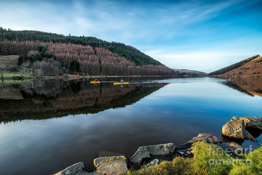 Boat Photograph - Geirionydd Lake #4 by Adrian Evans