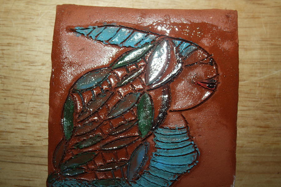 Gena - tile #1 Ceramic Art by Gloria Ssali