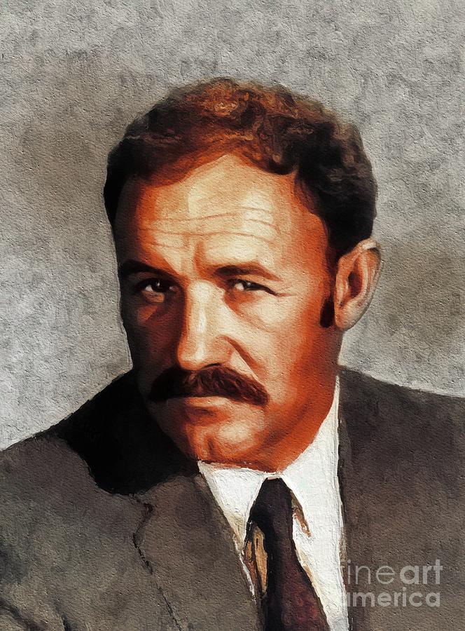 Gene Hackman, Movie Star Painting by Esoterica Art Agency - Fine Art ...