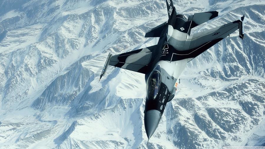 Winter Photograph - General Dynamics F-16 Fighting Falcon #1 by Mariel Mcmeeking