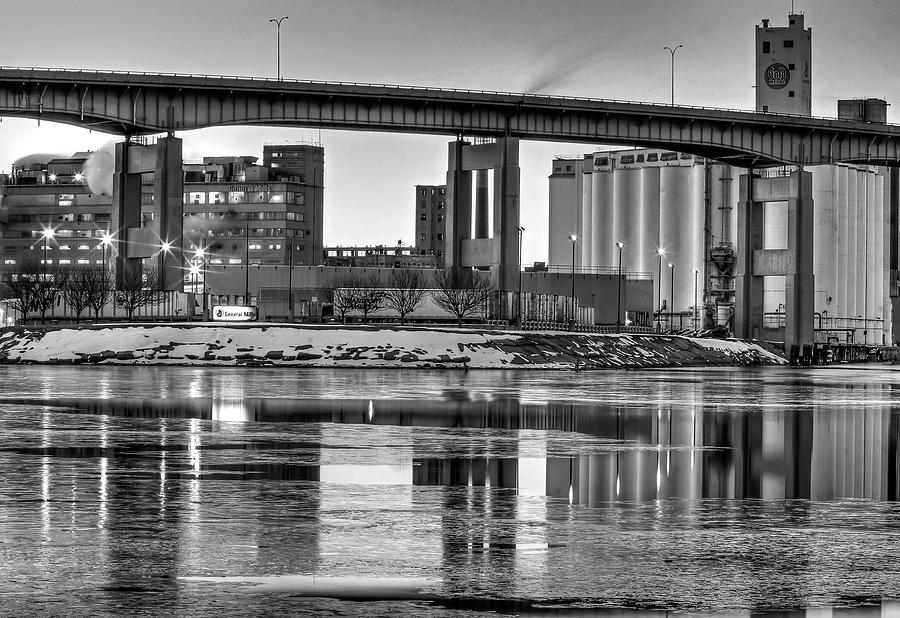 General Mills From The River Photograph by Don Nieman