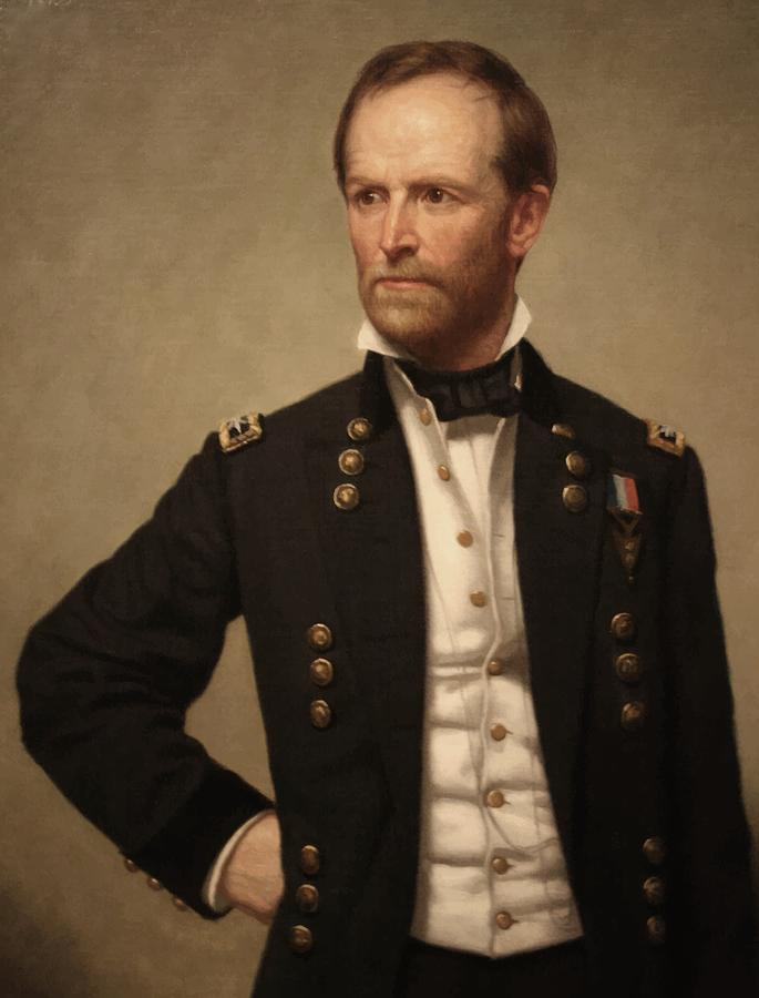 General Sherman Painting - General William Tecumseh Sherman by War Is Hell Store General Sherman Painting - General William Tecumseh Sherman by War Is Hell Store