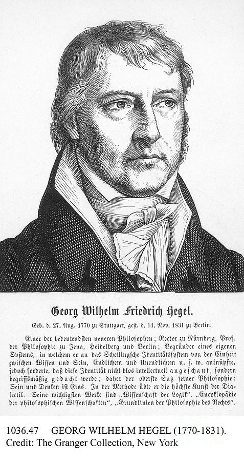 Georg Wilhelm Hegel #3 Drawing by Granger