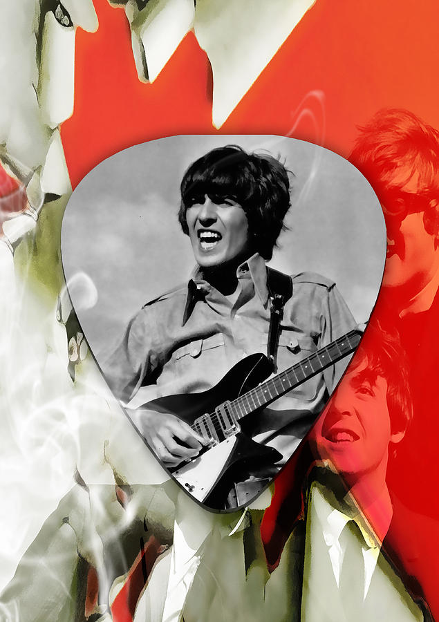 George Harrison Beatles Art #1 Mixed Media by Marvin Blaine