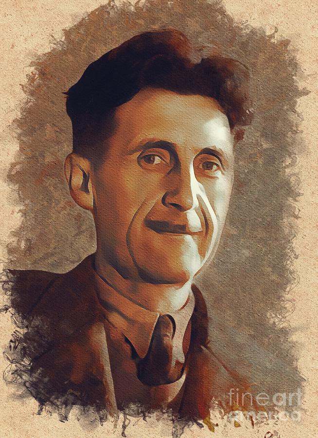 George Orwell, Author #1 Painting by Esoterica Art Agency
