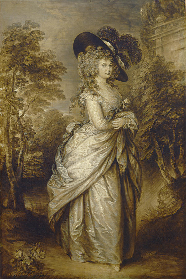 Georgiana, Duchess of Devonshire #1 Painting by Gainsborough Dupont