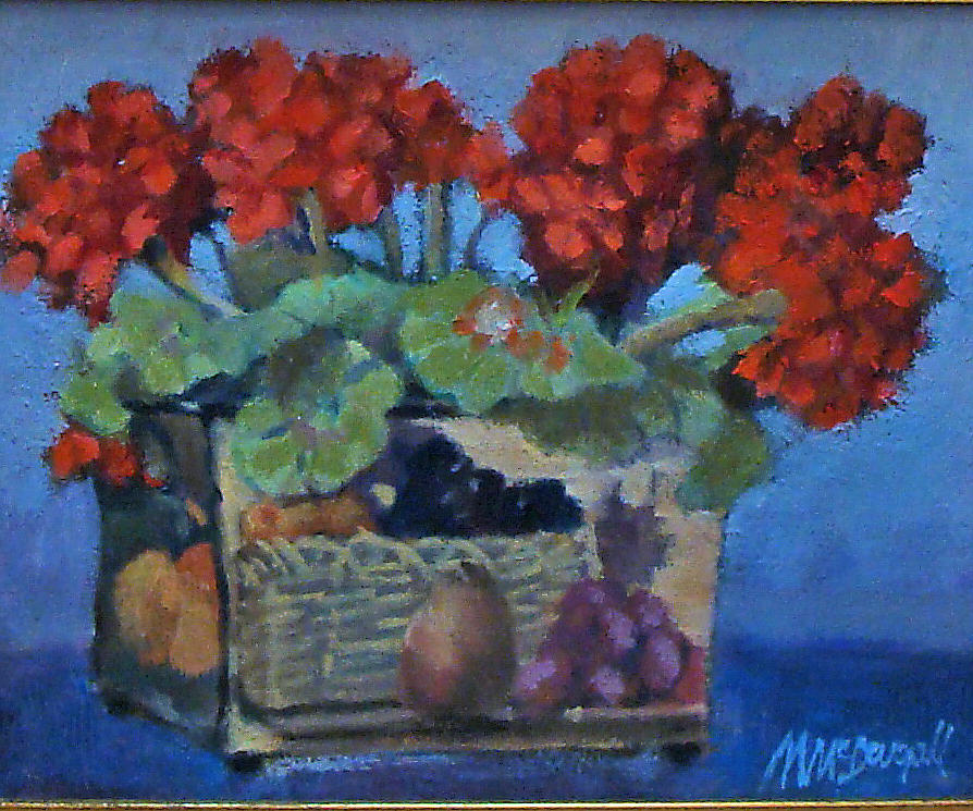 Geraniums #1 Painting by Michael McDougall