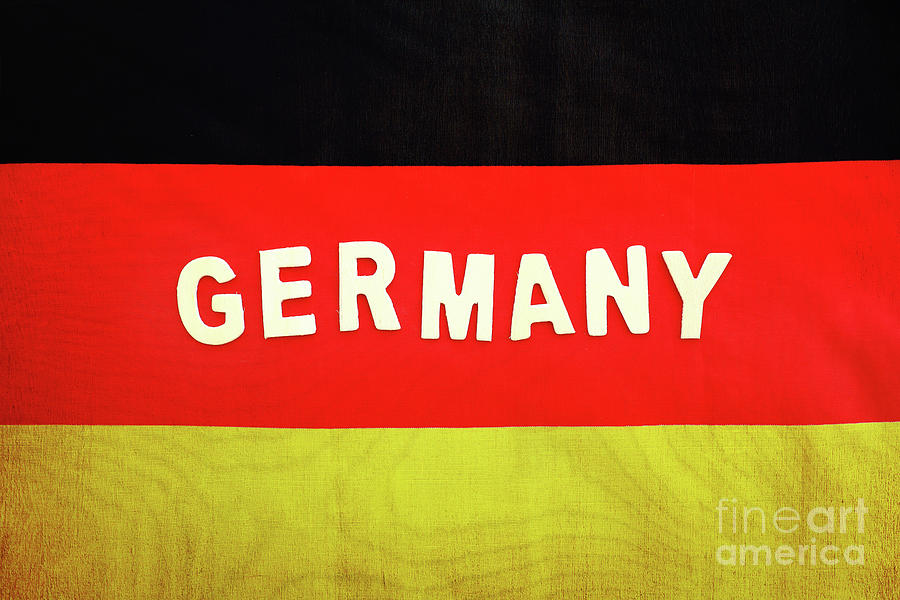 German flag #1 Photograph by Anna Om