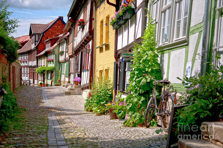 German old village Quedlinburg Photograph by Heiko Koehrer-Wagner