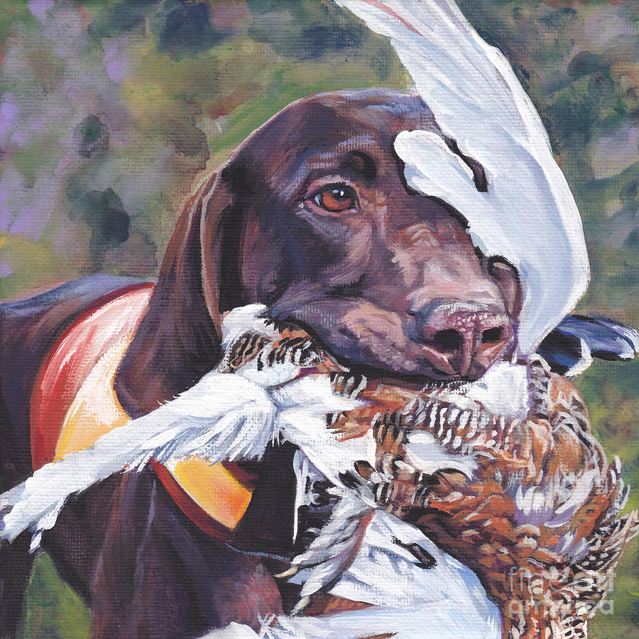German Shorthaired Pointer #2 Painting by Lee Ann Shepard