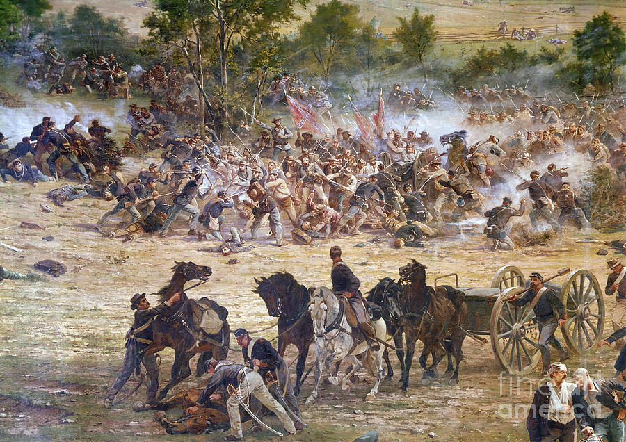 Gettysburg, 1863 Painting by Paul Philippoteaux