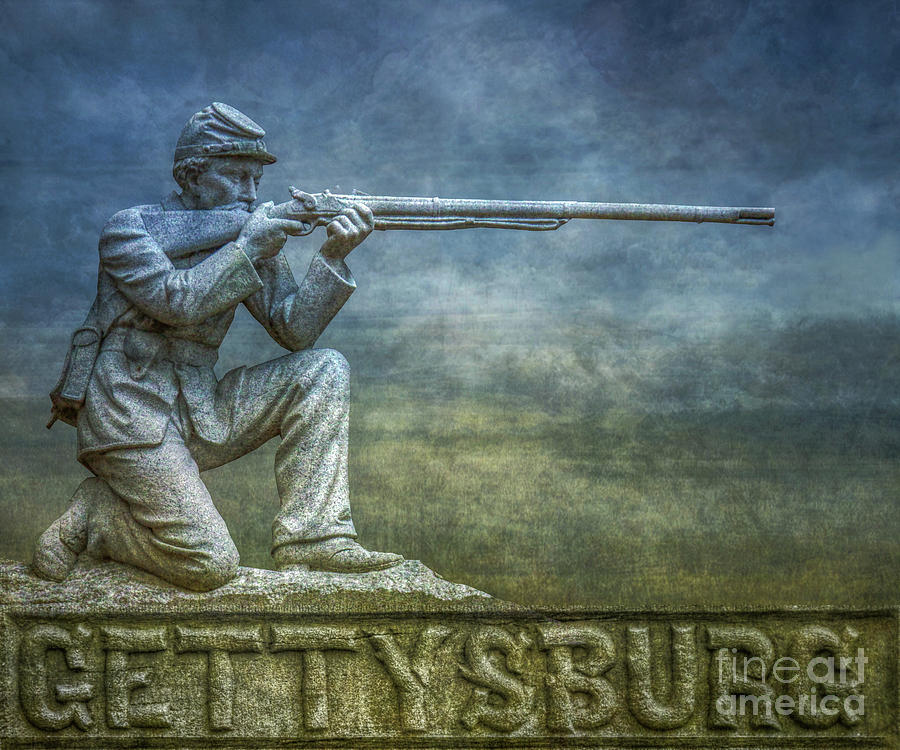 Gettysburg Battlefield #1 Digital Art by Randy Steele