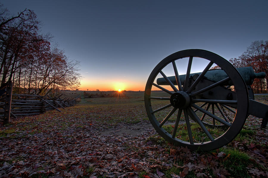 Gettysburg Cannon Sunrise Photograph By Craig Fildes Fine Art America