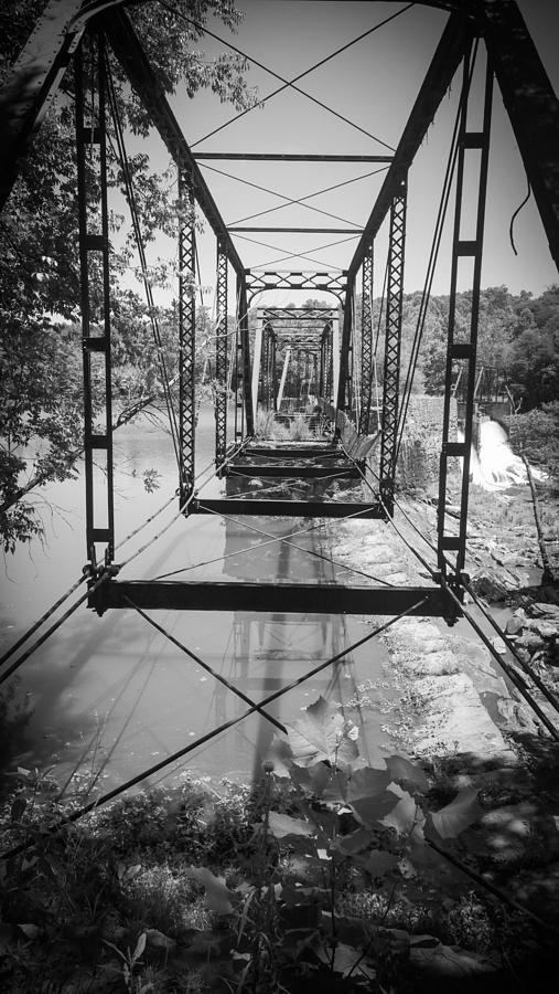 Ghost Bridge in Black and White  #1 Photograph by Kelly Hazel