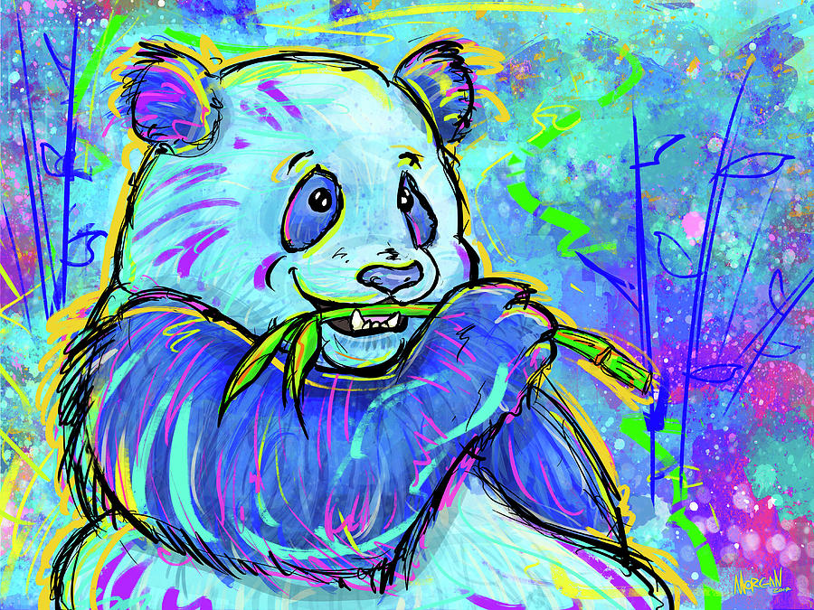 Panda Digital Art - Giant Panda by Morgan Richardson Panda Digital Art - Giant Panda by Morgan Richardson