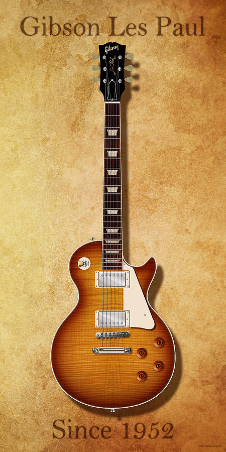Gibson Les Paul Since 1952 #1 Digital Art by WB Johnston