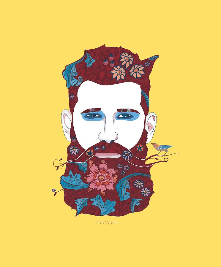 Ginger Green Man Painting by Vilela Valentin