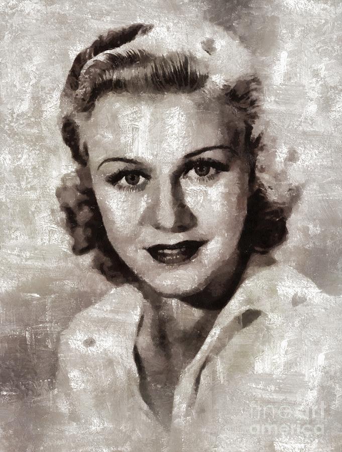 Ginger Rogers By Mary Bassett Painting