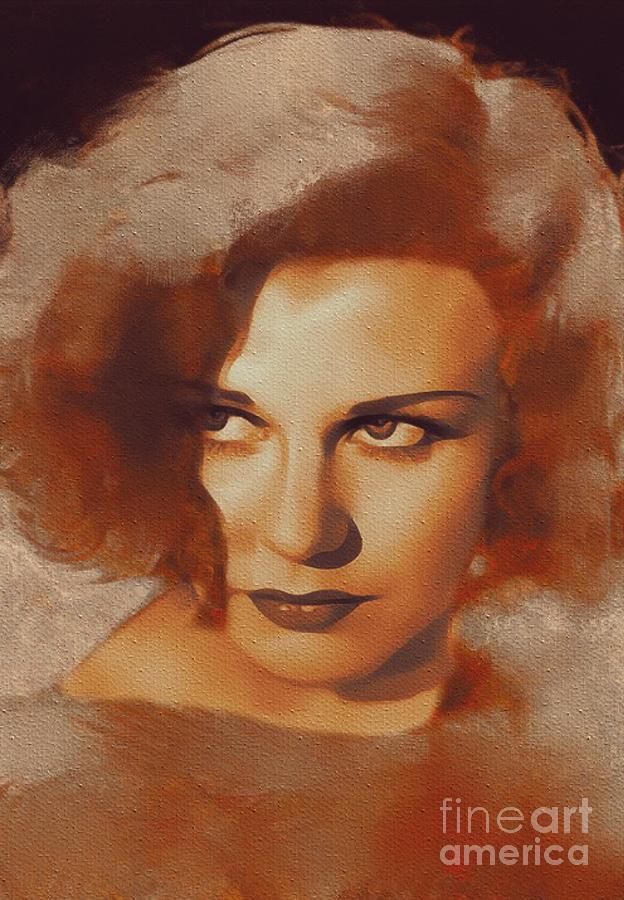 Ginger Rogers, Hollywood Legend Painting by Esoterica Art Agency - Fine ...