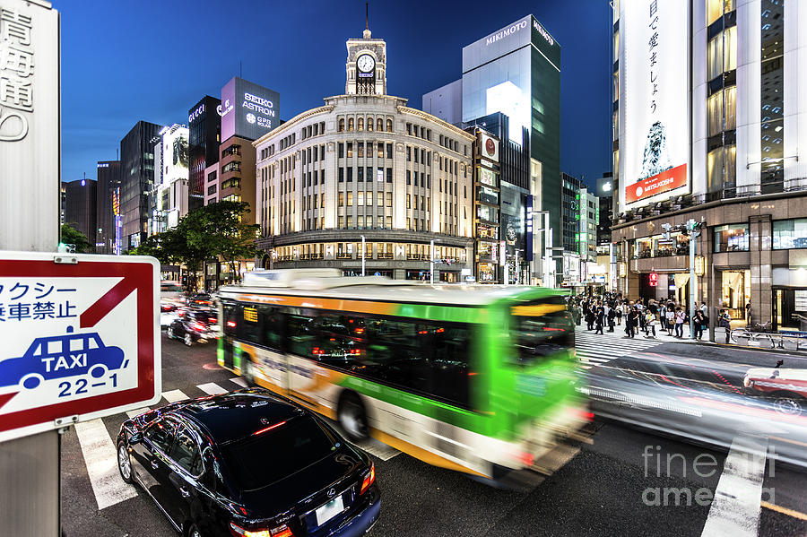 Ginza rush in Tokyo #1 Photograph by Didier Marti