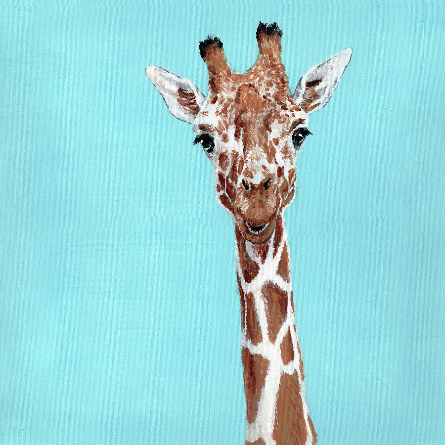 Giraffe #1 Painting by Masha Batkova