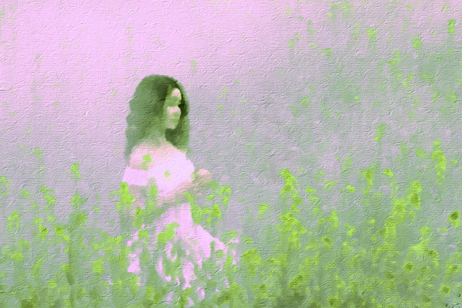 Girl in Field Mixed Media by Femina Photo Art By Maggie