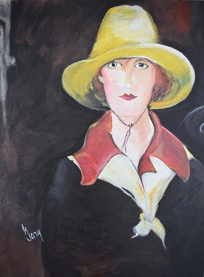 Girl In Riding Hat Painting by Gary Smith