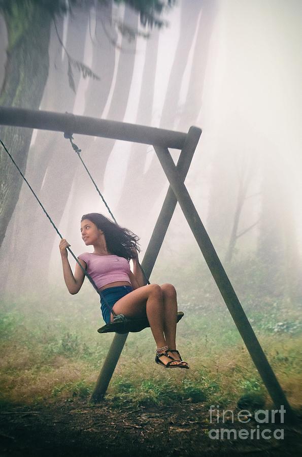 Girl In Swing Photograph By Carlos Caetano