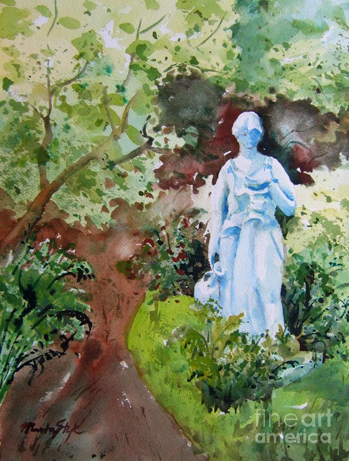 Girl in the Glades Park #1 Painting by Marta Styk