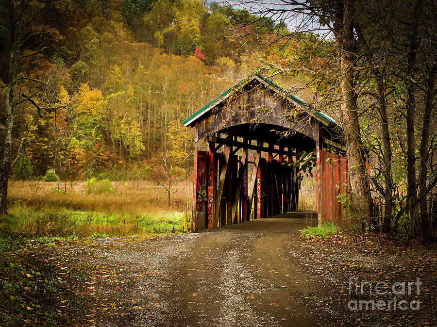 Girl Scout Covered Bridge 35-45-05 Licking County Ohio  Photograph by Robert Gardner