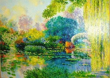 Impressionism Painting - Giverny #1 by Claude Cambour