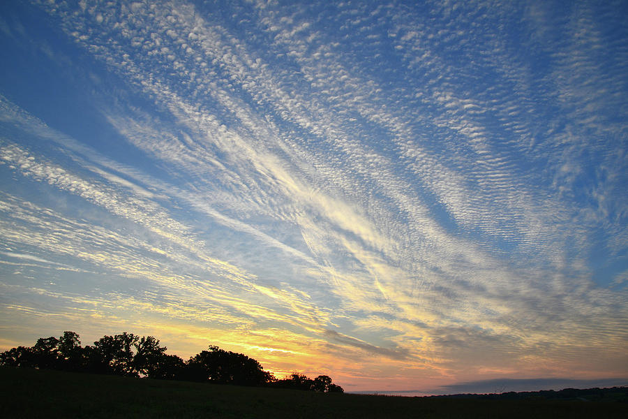 Glacial Park Sunrise Clouds #1 Photograph by Ray Mathis