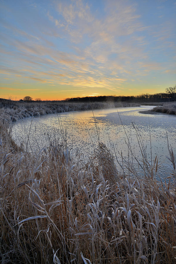 Glacial Park Winter Sunrise #1 Photograph by Ray Mathis