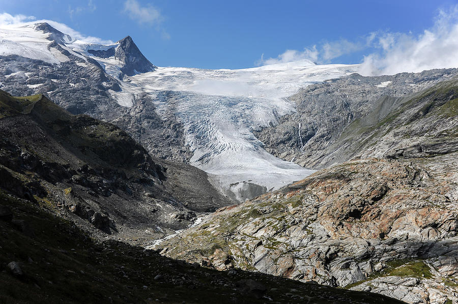 Glacier in the Austrian Alps in summer Photograph by Stefan Rotter - Pixels