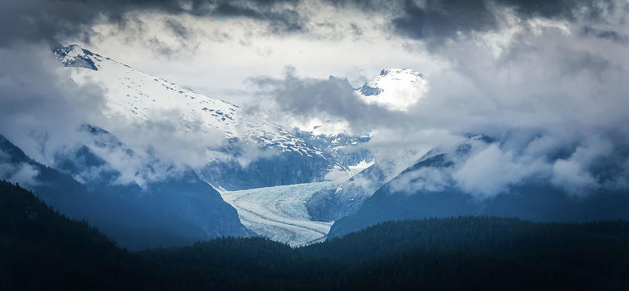 Glaciers Seen From Mud Bay On Admiralty Island #1 Photograph by Alex Grichenko
