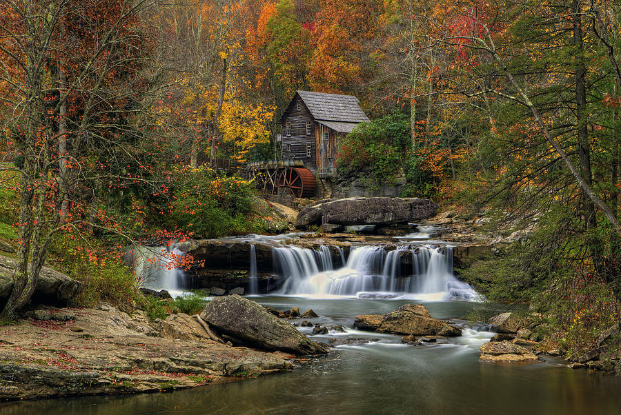 Mountain Photograph - Glade Creek Grist Mill #1 by Douglas Berry