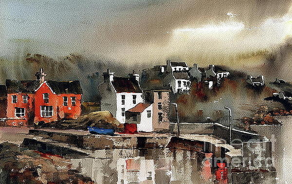 Glandore Harbour  West Cork #4 Painting by Val Byrne