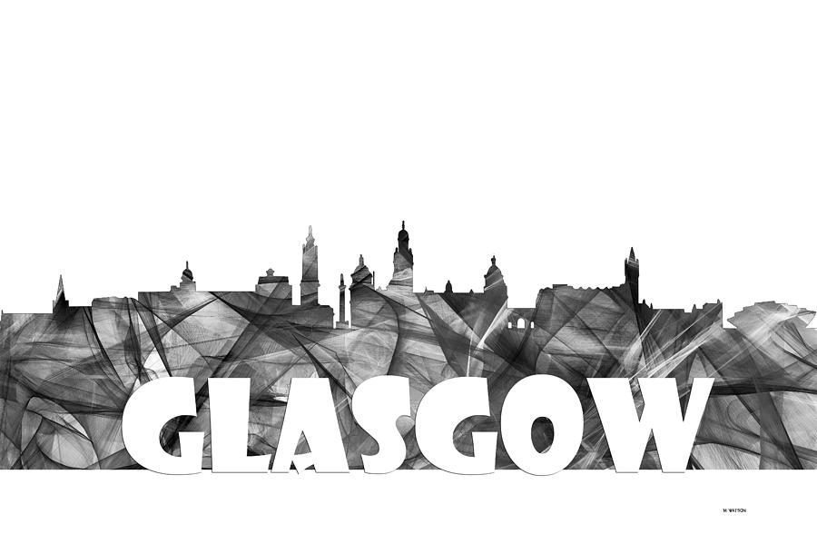 Glasgow Scotland Skyline #1 Digital Art by Marlene Watson