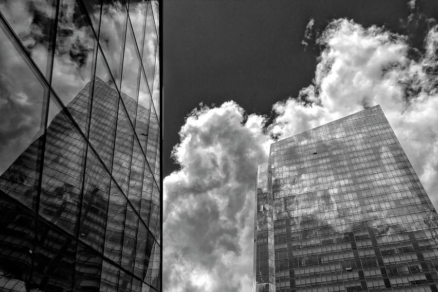 Glass Architecture Sky and Clouds #1 Photograph by Robert Ullmann