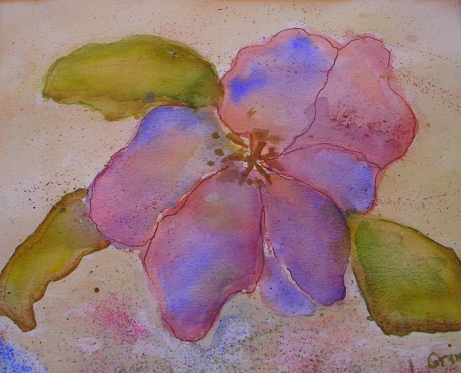 Flowers Still Life Painting - Glory Flower #1 by Lessandra Grimley